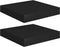 vidaXL - Wandschappen - zwevend - 2 - st - 23x23,5x3,8 - cm - MDF - zwart