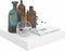 vidaXL - Wandschappen - zwevend - 2 - st - 23x23,5x3,8 - cm - MDF - hoogglans - wit