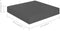 vidaXL - Wandschappen - zwevend - 2 - st - 23x23,5x3,8 - cm - MDF - hoogglans - grijs