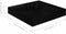 vidaXL - Wandschappen - zwevend - 2 - st - 23x23,5x3,8 - cm - MDF - hoogglans - zwart