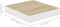 vidaXL - Wandschappen - zwevend - 2 - st - 23x23,5x3,8 - cm - MDF - eikenkleurig - wit