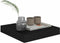 vidaXL - Wandschappen - zwevend - 2 - st - 23x23,5x3,8 - cm - MDF - zwart
