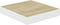 vidaXL - Wandschappen - zwevend - 2 - st - 23x23,5x3,8 - cm - MDF - eikenkleurig - wit