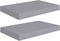 vidaXL - Wandschappen - zwevend - 2 - st - 40x23x3,8 - cm - MDF - grijs