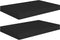 vidaXL - Wandschappen - zwevend - 2 - st - 40x23x3,8 - cm - MDF - zwart