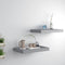 vidaXL - Wandschappen - zwevend - 2 - st - 40x23x3,8 - cm - MDF - grijs
