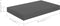 vidaXL - Wandschappen - zwevend - 2 - st - 40x23x3,8 - cm - MDF - hoogglans - grijs