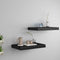 vidaXL - Wandschappen - zwevend - 2 - st - 40x23x3,8 - cm - MDF - zwart