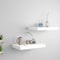 vidaXL - Wandschappen - zwevend - 2 - st - 40x23x3,8 - cm - MDF - wit