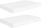 vidaXL - Wandschappen - zwevend - 2 - st - 40x23x3,8 - cm - MDF - wit