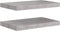 vidaXL - Wandschappen - zwevend - 2 - st - 50x23x3,8 - cm - MDF - betongrijs