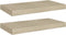 vidaXL - Wandschappen - zwevend - 2 - st - 50x23x3,8 - cm - MDF - eikenkleurig