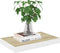 vidaXL - Wandschappen - zwevend - 2 - st - 50x23x3,8 - cm - MDF - eikenkleurig - en - wit