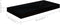vidaXL - Wandschappen - zwevend - 2 - st - 50x23x3,8 - cm - MDF - hoogglans - zwart