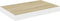 vidaXL - Wandschappen - zwevend - 2 - st - 50x23x3,8 - cm - MDF - eikenkleurig - en - wit