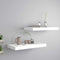 vidaXL - Wandschappen - zwevend - 2 - st - 50x23x3,8 - cm - MDF - wit