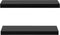 vidaXL - Wandschappen - zwevend - 2 - st - 60x20x3,8 - cm - zwart