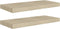 vidaXL - Wandschappen - zwevend - 2 - st - 60x23,5x3,8 - cm - MDF - eikenkleurig