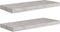 vidaXL - Wandschappen - zwevend - 2 - st - 60x23,5x3,8 - cm - MDF - betongrijs