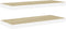 vidaXL - Wandschappen - zwevend - 2 - st - 60x23,5x3,8 - cm - MDF - eikenkleurig - wit