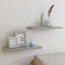 vidaXL - Wandschappen - zwevend - 2 - st - 60x23,5x3,8 - cm - MDF - betongrijs