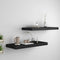 vidaXL - Wandschappen - zwevend - 2 - st - 60x23,5x3,8 - cm - MDF - zwart