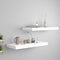 vidaXL - Wandschappen - zwevend - 2 - st - 60x23,5x3,8 - cm - MDF - wit
