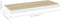 vidaXL - Wandschappen - zwevend - 2 - st - 60x23,5x3,8 - cm - MDF - eikenkleurig - wit