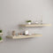 vidaXL - Wandschappen - zwevend - 2 - st - 80x23,5x3,8 - cm - MDF - eikenkleurig