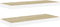 vidaXL - Wandschappen - zwevend - 2 - st - 80x23,5x3,8 - cm - MDF - eikenkleurig - wit