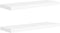 vidaXL - Wandschappen - zwevend - 2 - st - 80x23,5x3,8 - cm - MDF - wit
