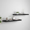 vidaXL - Wandschappen - zwevend - 2 - st - 80x23,5x3,8 - cm - MDF - zwart