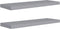 vidaXL - Wandschappen - zwevend - 2 - st - 80x23,5x3,8 - cm - MDF - grijs