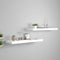 vidaXL - Wandschappen - zwevend - 2 - st - 80x23,5x3,8 - cm - MDF - wit