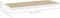 vidaXL - Wandschappen - zwevend - 2 - st - 80x23,5x3,8 - cm - MDF - eikenkleurig - wit