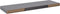 vidaXL - Wandschappen - zwevend - 2 - st - 80x23,5x3,8 - cm - MDF - grijs