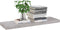 vidaXL - Wandschappen - zwevend - 2 - st - 80x23,5x3,8 - cm - MDF - betongrijs