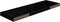 vidaXL - Wandschappen - zwevend - 2 - st - 80x23,5x3,8 - cm - MDF - hoogglans - zwart
