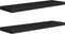 vidaXL - Wandschappen - zwevend - 2 - st - 90x23,5x3,8 - cm - MDF - zwart