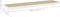 vidaXL - Wandschappen - zwevend - 2 - st - 90x23,5x3,8 - cm - MDF - eikenkleurig - wit