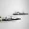 vidaXL - Wandschappen - zwevend - 2 - st - 90x23,5x3,8 - cm - MDF - zwart