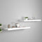 vidaXL - Wandschappen - zwevend - 2 - st - 90x23,5x3,8 - cm - MDF - wit