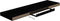 vidaXL - Wandschappen - zwevend - 2 - st - 90x23,5x3,8 - cm - MDF - hoogglans - zwart
