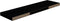 vidaXL - Wandschappen - zwevend - 2 - st - 90x23,5x3,8 - cm - MDF - hoogglans - zwart