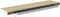 vidaXL - Wandschappen - zwevend - 2 - st - 90x23,5x3,8 - cm - MDF - eikenkleurig - wit