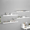 vidaXL - Wandschappen - zwevend - 4 - st - 120x23,5x3,8 - cm - MDF - wit