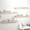 vidaXL - Wandschappen - zwevend - 4 - st - 120x23,5x3,8 - cm - MDF - eikenkleurig