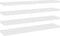 vidaXL - Wandschappen - zwevend - 4 - st - 120x23,5x3,8 - cm - MDF - eikenkleurig - wit