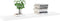 vidaXL - Wandschappen - zwevend - 4 - st - 120x23,5x3,8 - cm - MDF - eikenkleurig - wit
