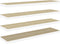 vidaXL - Wandschappen - zwevend - 4 - st - 120x23,5x3,8 - cm - MDF - eikenkleurig - wit